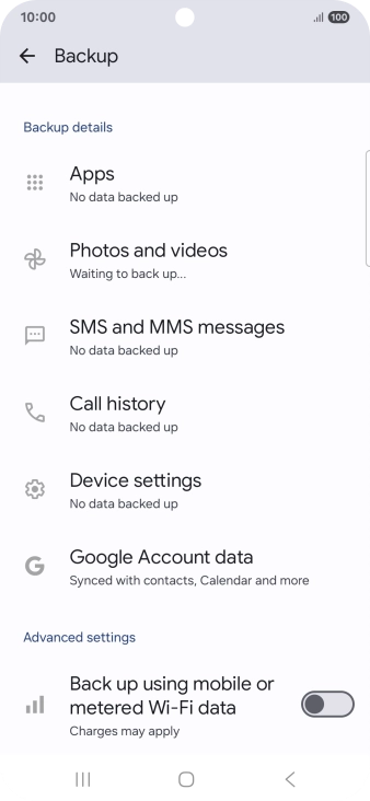Press the indicator next to Press the indicator next to