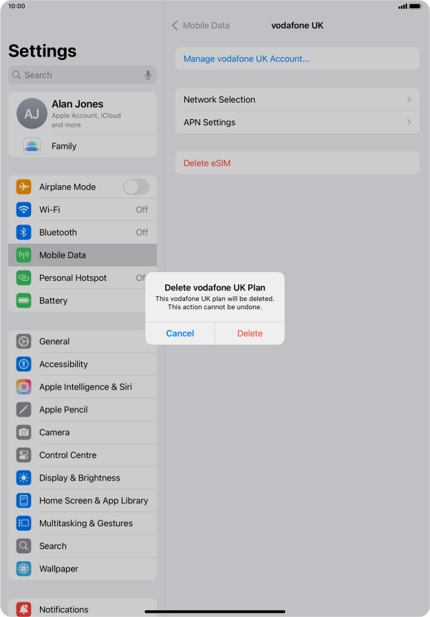 Press Delete. Press Delete.