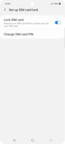 Press Change SIM card PIN.