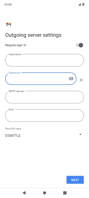 Press the field below 