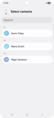 Press the field above 