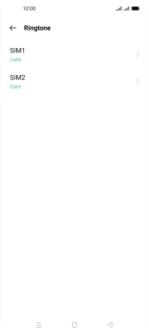 Press the required SIM.