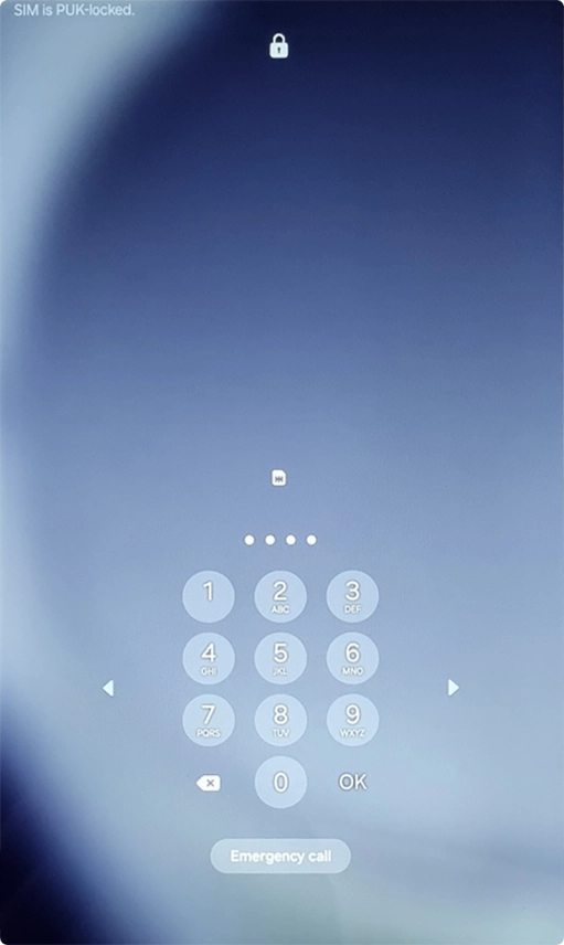 Key in the new PIN again and press OK.