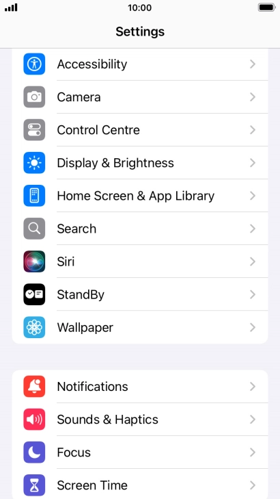 Press Screen Time and optionally select the required member of your family group.