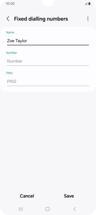 Press Number and key in the required phone number.