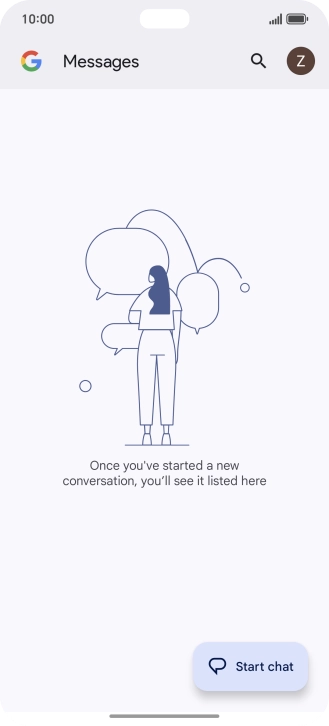 Press the profile icon.