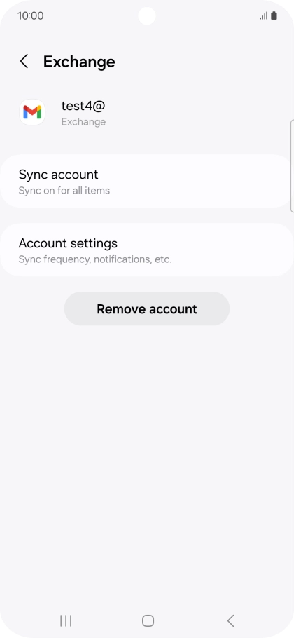 Press Remove account.