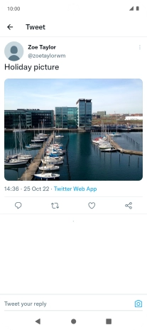 Press the text input field.