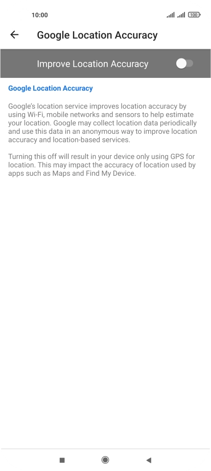 If you press the indicator next to 