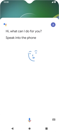 Press the profile icon.