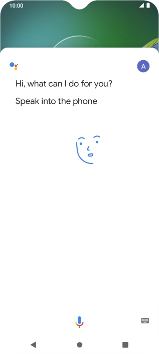 Press the profile icon.