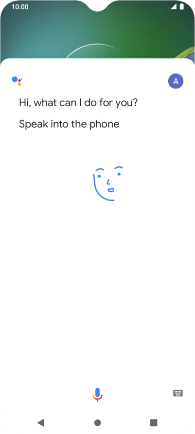 Press the profile icon.