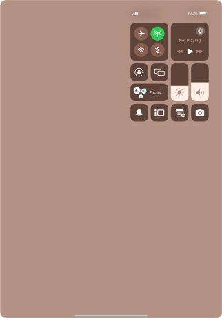Press the required function to open an application or turn the function on or off.