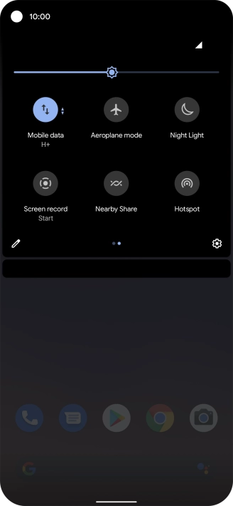 Press Aeroplane mode to turn the function on or off.