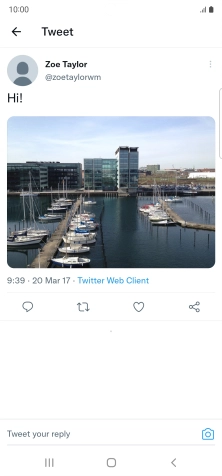 Press the text input field.