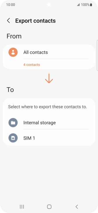 Press the name of the SIM. Press the name of the SIM.