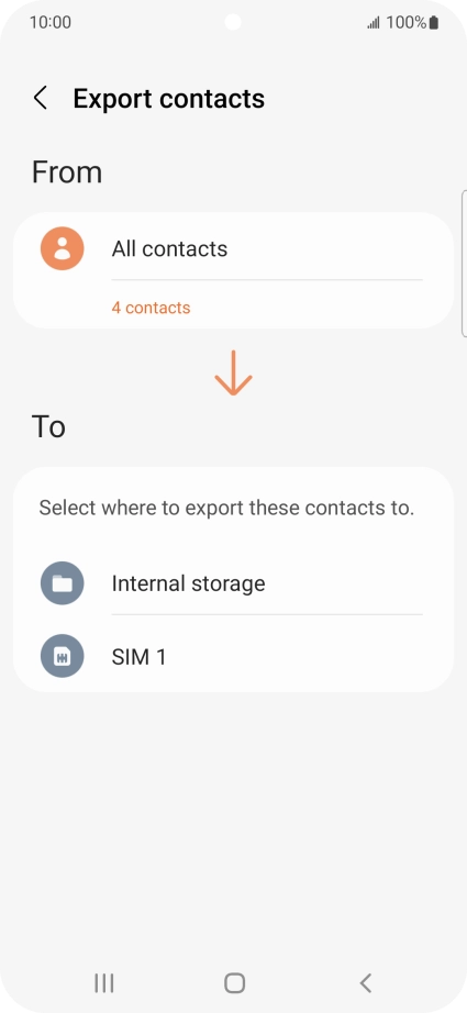 Press the name of the SIM. Press the name of the SIM.