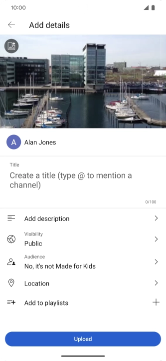 Press the field below 