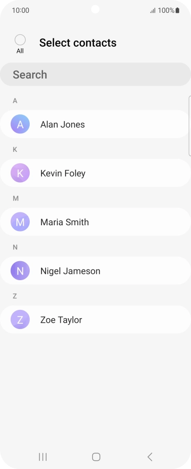 Press the field above 