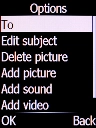Select To and press the Left selection key.