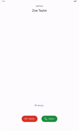 Press the reply icon.