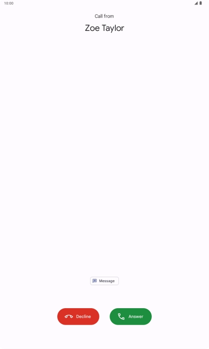 Press the reply icon.