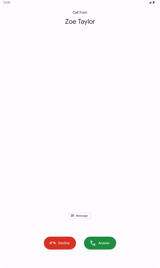 Press the reply icon.