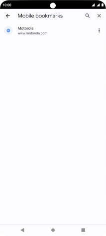 Press the required bookmark.