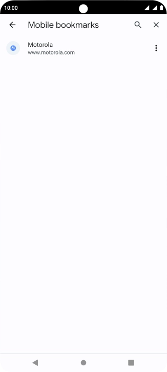 Press the required bookmark.