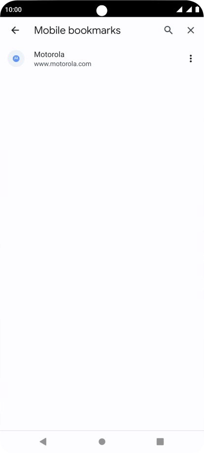 Press the required bookmark.