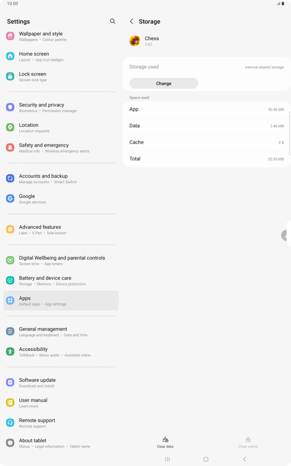 Press the Home key to return to the home screen.