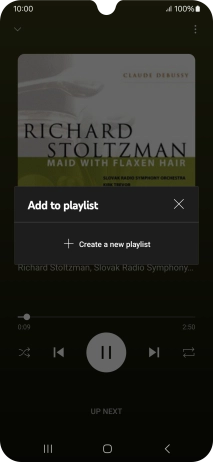 Press Create a new playlist.
