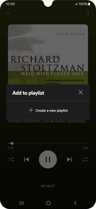Press Create a new playlist.