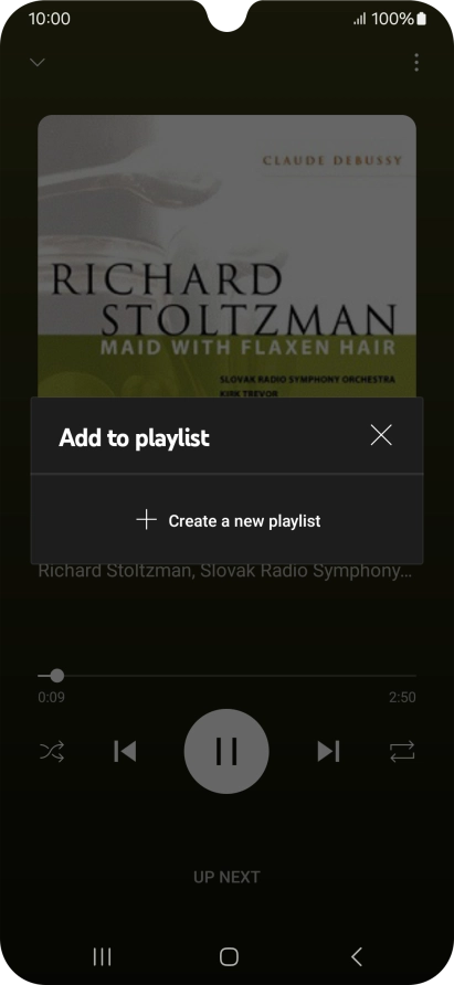 Press Create a new playlist.