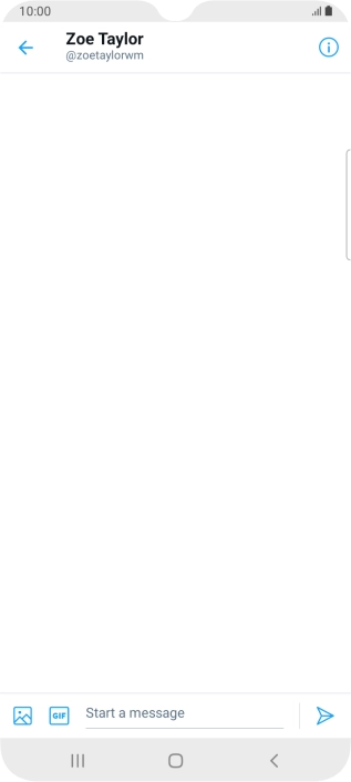 Press the text input field.