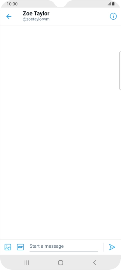 Press the text input field.