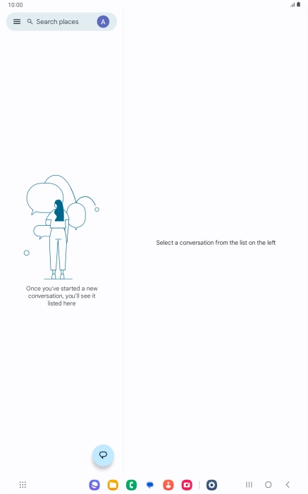 Press the profile icon.