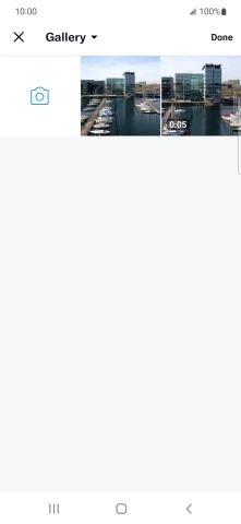 Press the required picture or video clip.