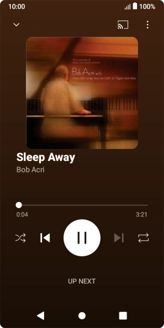 Press arrow right to go to the next audio file.
