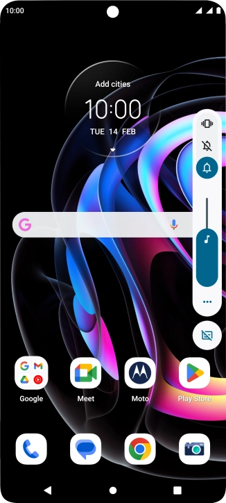 Press the required setting to turn vibration on or off.