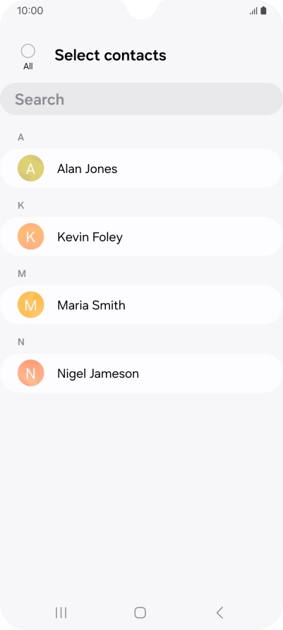 Press the field above 