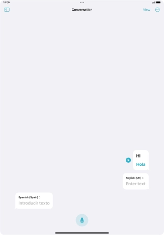 Press the menu icon.
