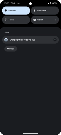 Press the drop down list. Press the drop down list.