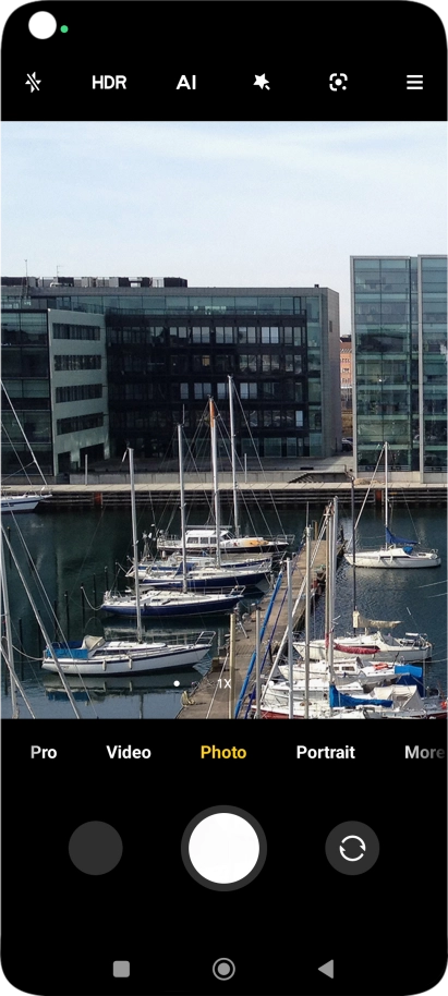 Press the flash icon.