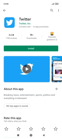 Press Install and follow the instructions on the screen to install the app.