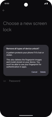 Press Delete. Press Delete.