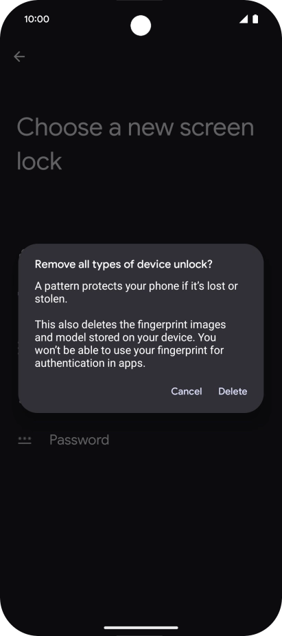 Press Delete. Press Delete.