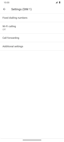 Press Fixed dialling numbers. Press Fixed dialling numbers.