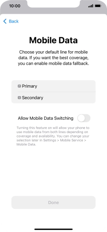 Press the required price plan. Press the required price plan.