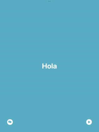 Press the split view icon to go back to display of both languages.